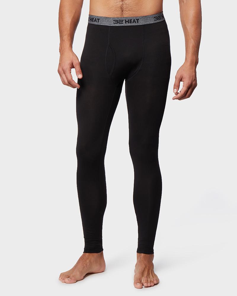 32 Dregrees Men's Base-Layer Leggings Black Size Large