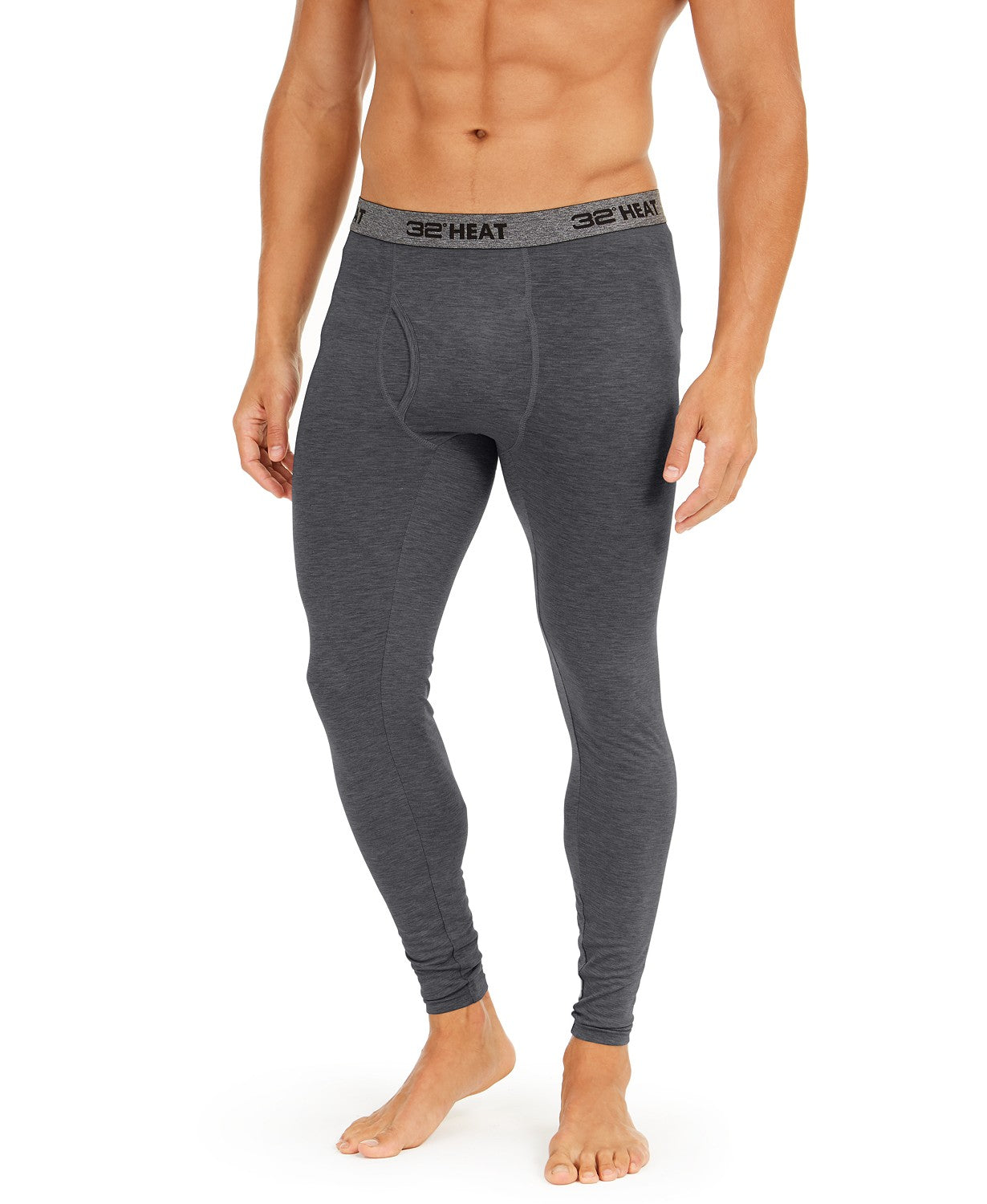 32 Degrees Men's Base Layer Leggings Med Gray - Size Large