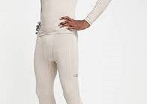 32 Degrees Men's Base Layer Leggings White Size Large