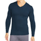 32 Degrees Men's Base Layer V-Neck Shirt Navy Size Large