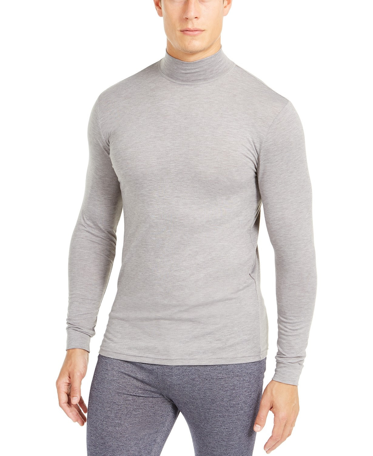 32 Degrees Men's Base Layer Mock-Neck Shirt Stringray Size Small