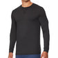 32 Degrees Men's Ultra Lux Long-Sleeve Sleep T-Shirt Black Size Medium