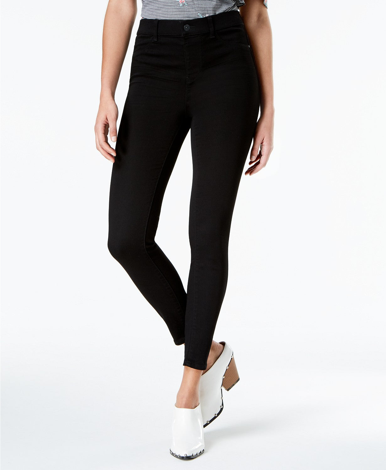 Vanilla Star Juniors' High-Rise Jeggings Black Size 3