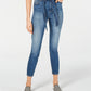 Vanilla Women's Star Belted Ankle Jeans Blue Size 7