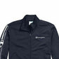 Champion Men's Logo-Stripe Track Jacket Blue Size XX Large