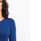 Planet Gold Juniors' Long-Sleeve T-Shirt Blue Size Large