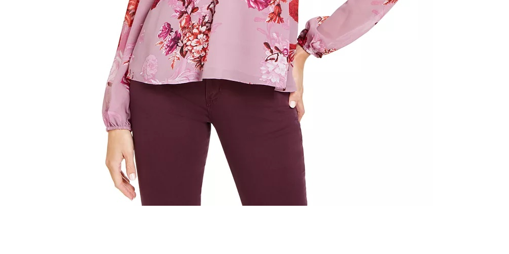 Guess Women's Oscilla Top Med Pink Size Small