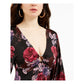 Guess Women's Embellished Floral Bodysuit Black Size X-Large