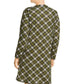 Michael Kors Women's Plus Plaid Long Sleeve Shift Dress Green Size 2X