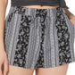 Be Bop Junior's Printed Soft Shorts Black Size Large