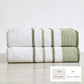Decorative Cotton Stripe Bath Towel Set - Noelle Collection