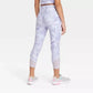 All in Motion Girls' High-Waist Leggings Light Gray Size L