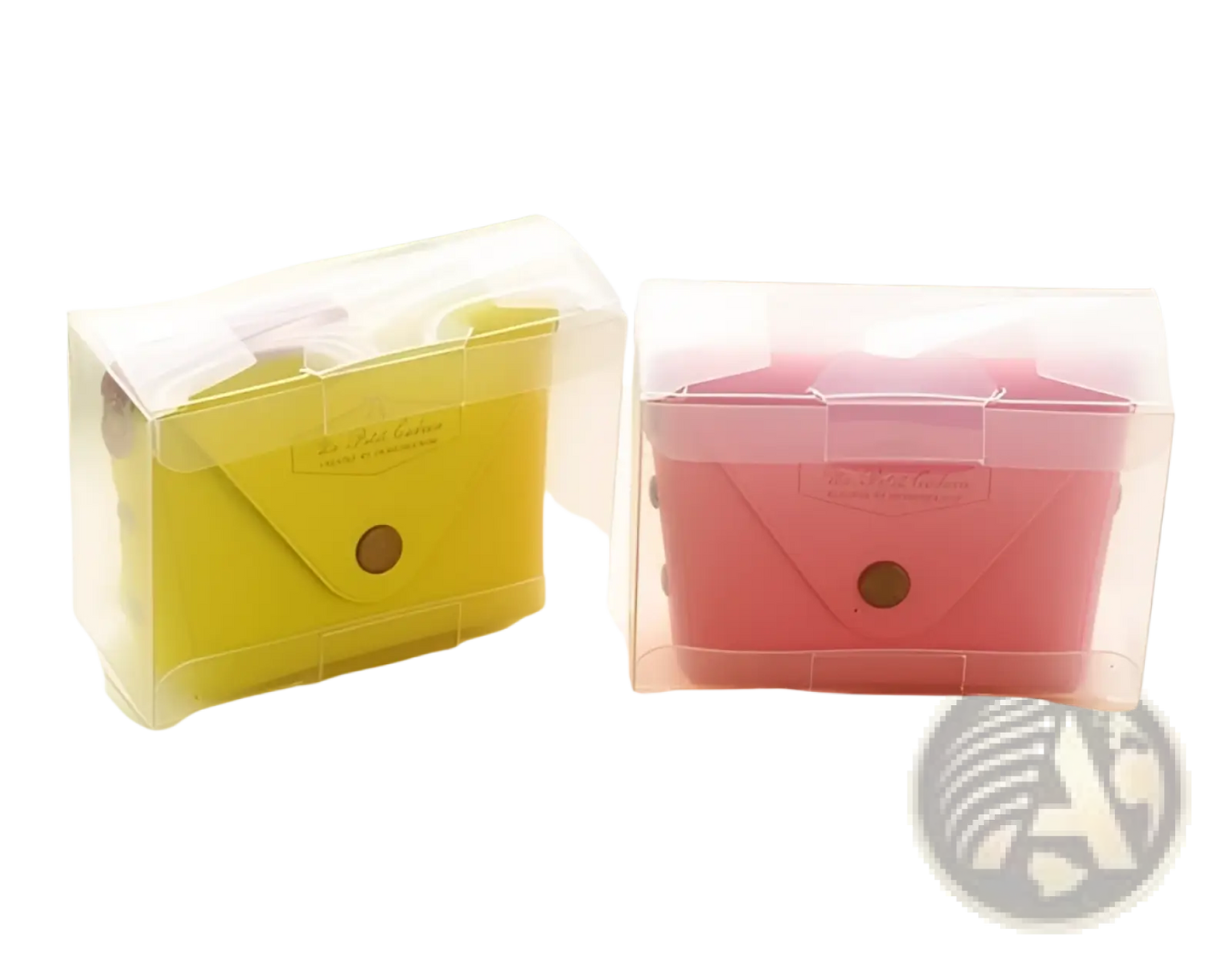 Macaron Pastel Leather and Pvc Coin Purse Set