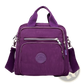 Magenta Multi-functional Nylon Crossbody Bag 25cm