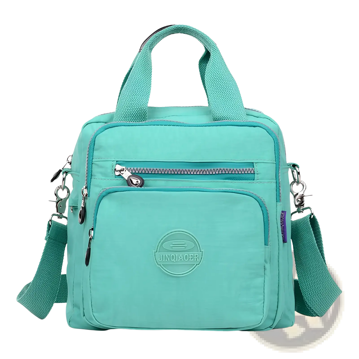 Magenta Multi-functional Nylon Crossbody Bag 25cm