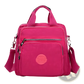 Magenta Multi-functional Nylon Crossbody Bag 25cm