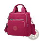 Magenta Multi-functional Nylon Crossbody Bag 25cm