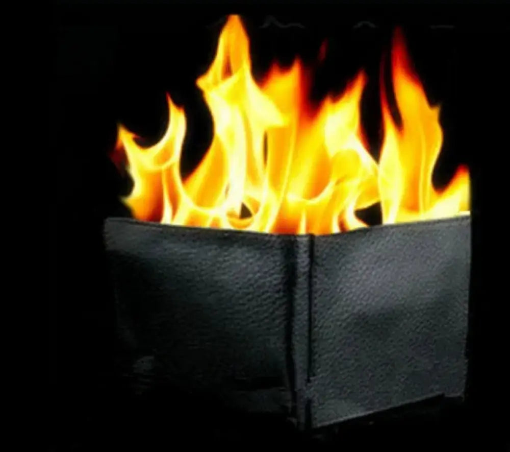 Magic Blaze Minimalist Leather Fire Wallet