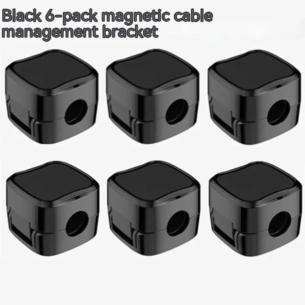 Magnetic Square Under Desk Cable Organizer and Cord Clip