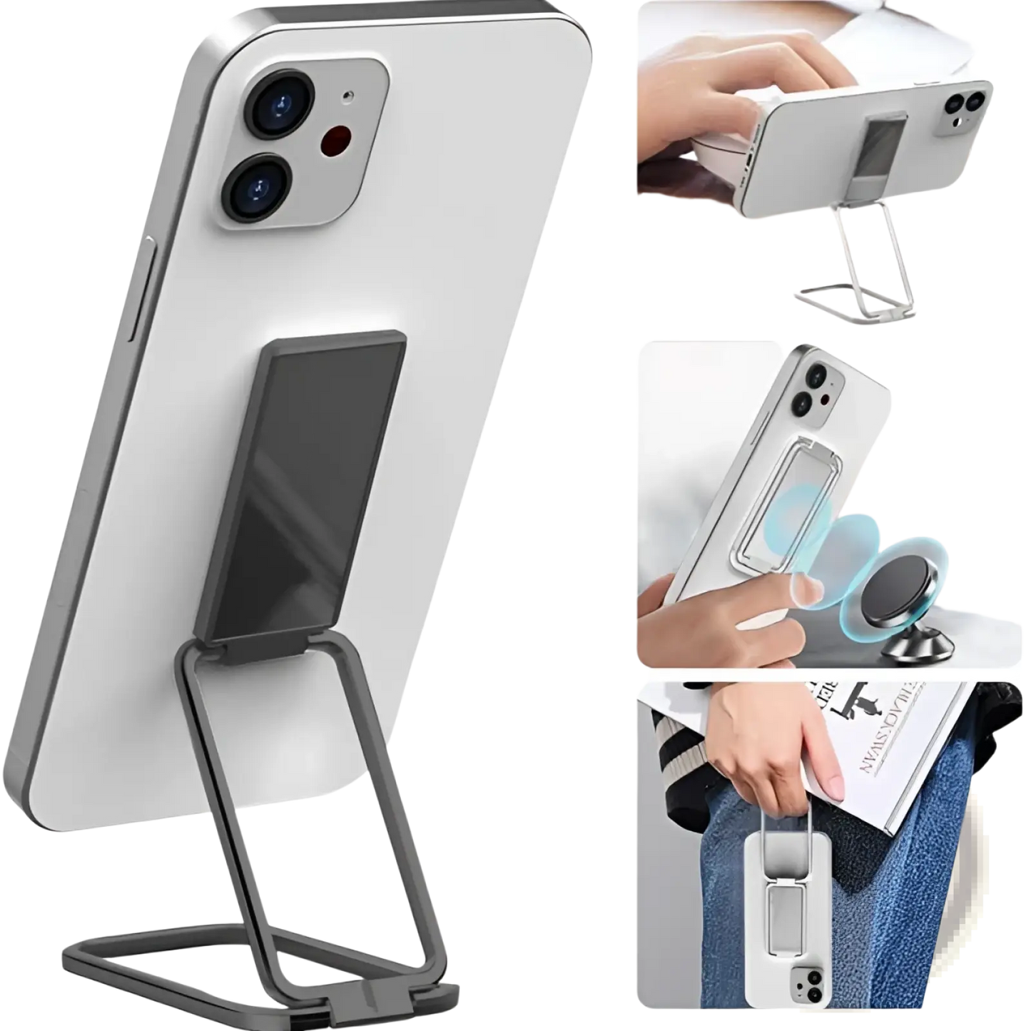Magnetic Phone Ring Holder Foldable Desktop Stand