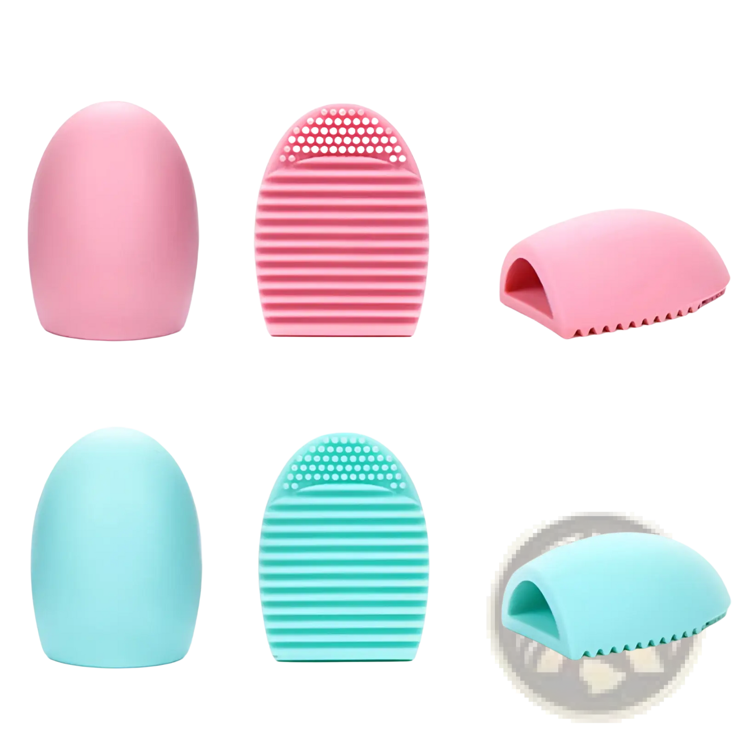 Makeup Brush Cleaner Silicone Egg Scrubbing Tool