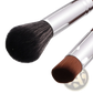 Makeup Brush Set 10 Piece Professional Silver Wood