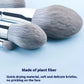 Makeup Brush Set with 15 Silver Pieces and Case