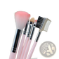 Makeup Brush Set 5 Piece Pink Gradient Bristle Tools