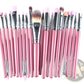 Makeup Brush Set Professional Cosmetic Brushes 20pc