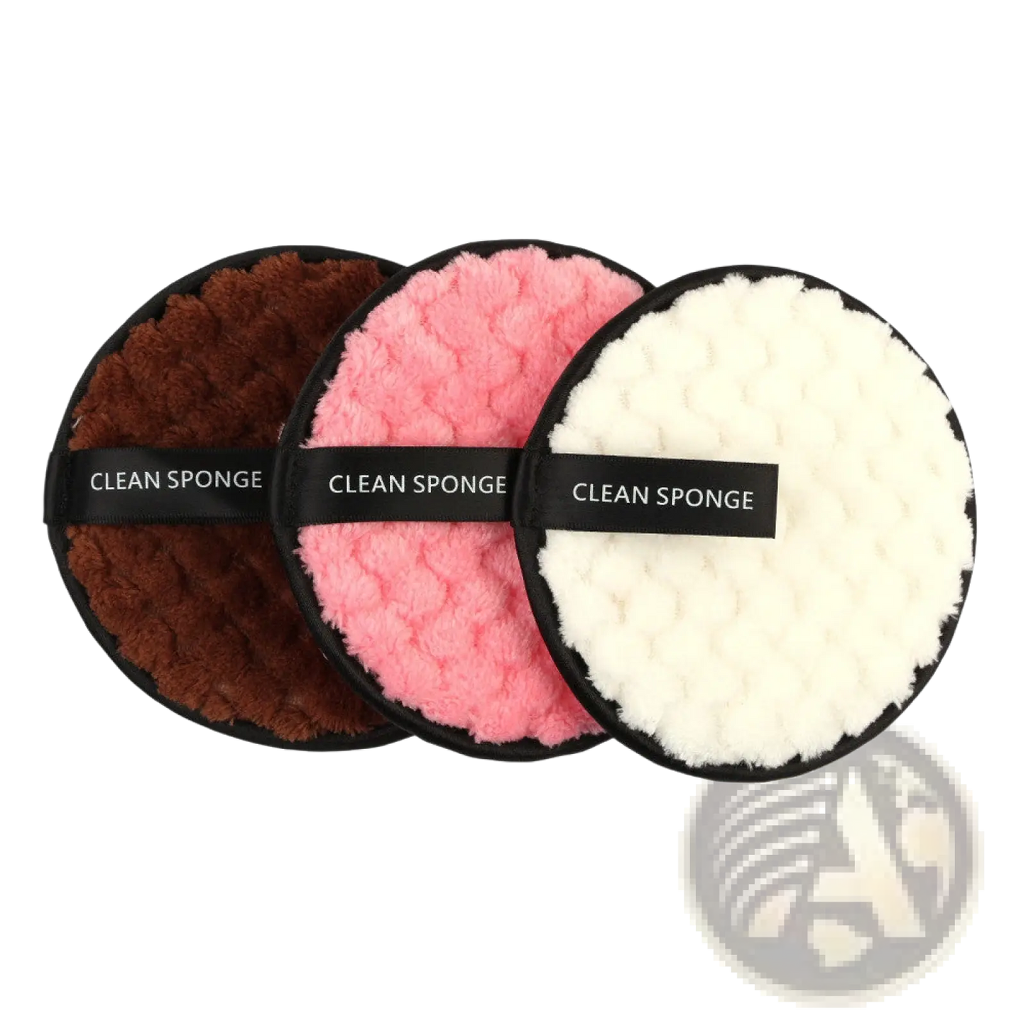 Makeup Removing Puff 3 Pack with Mesh Bag
