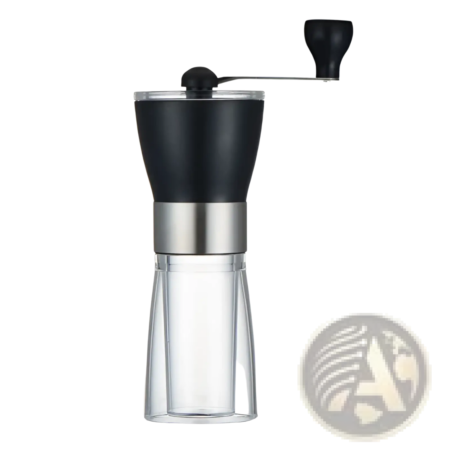 Manual Coffee Grinder with Glass Base 6x17cm