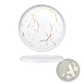 Marble Ceramic Plate with Gold Veining Tray