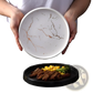 Marble Ceramic Plate with Gold Veining Tray