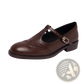 Mary Jane Shoes Retro Leather t Strap Brogue Style