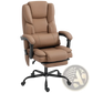 Massage Office Chair Reclining Faux Leather Brown