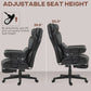 Massage Office Chair with Reclining Footrest 396lbs