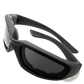 Matte Black Wind Resistant Motorcycle Riding Goggles