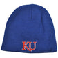 NCAA Zephyr Reversible Women Kid Knit Beanie Nordic Toque Hat Kansas Jayhawks KU