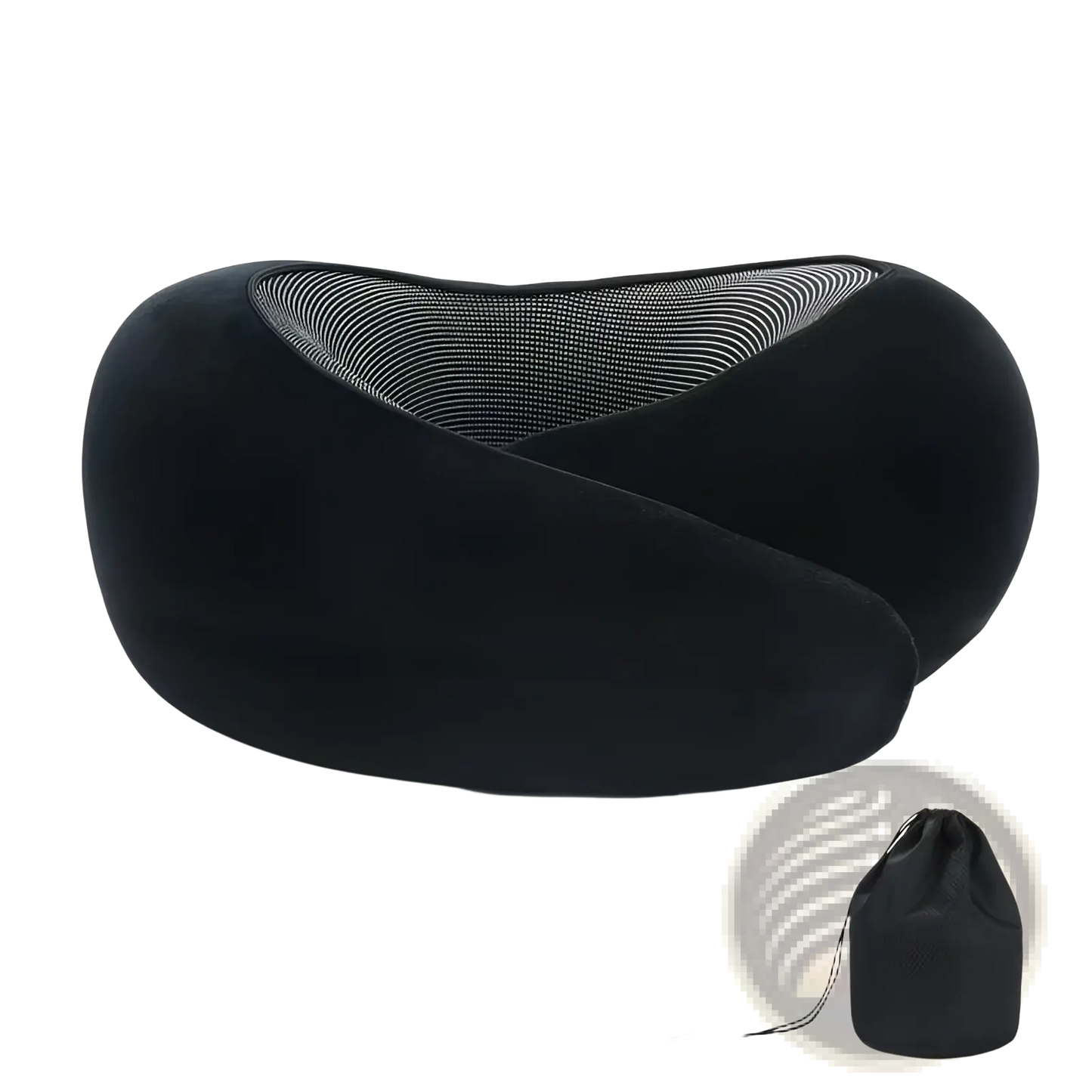 Memory Foam Travel Neck Pillow Adjustable Support