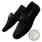 Men Brown Suede Horsebit Loafers Slip on Shoes