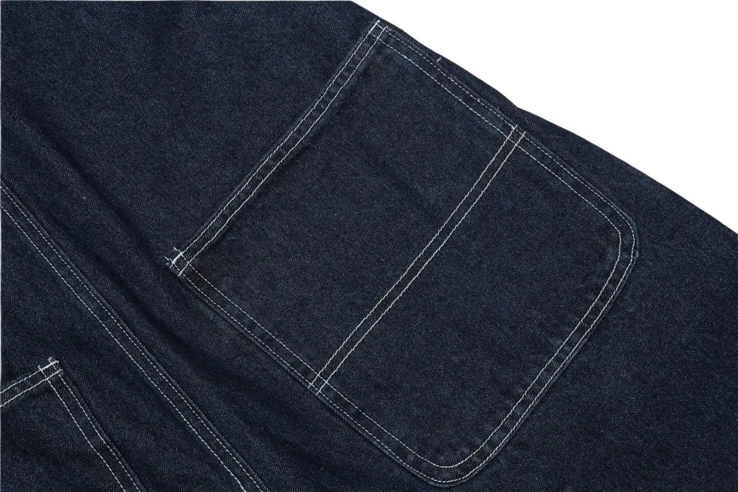 Men Embroidered Dark Blue Denim Overalls