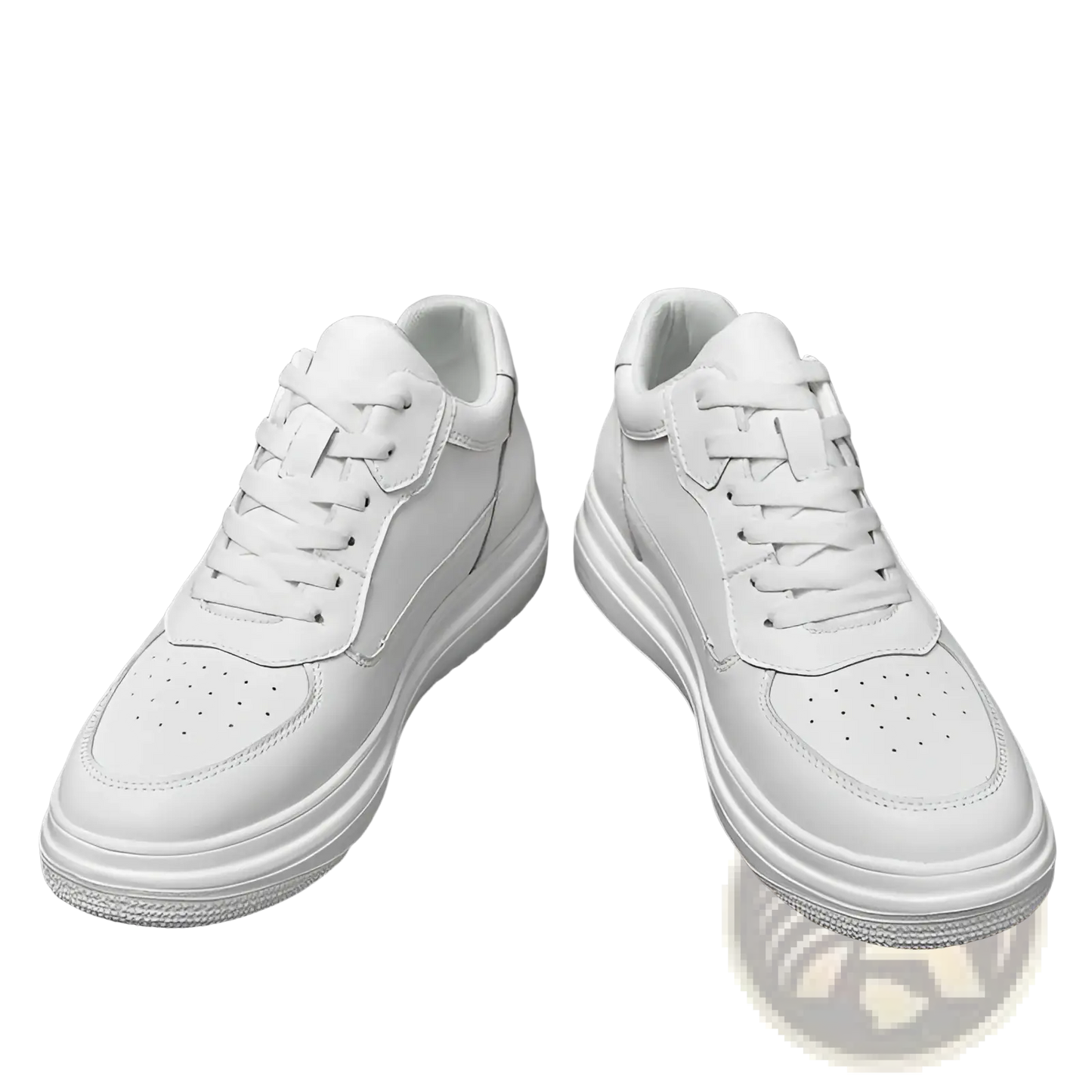 Men Leather Sneakers Platform Running Shoes
