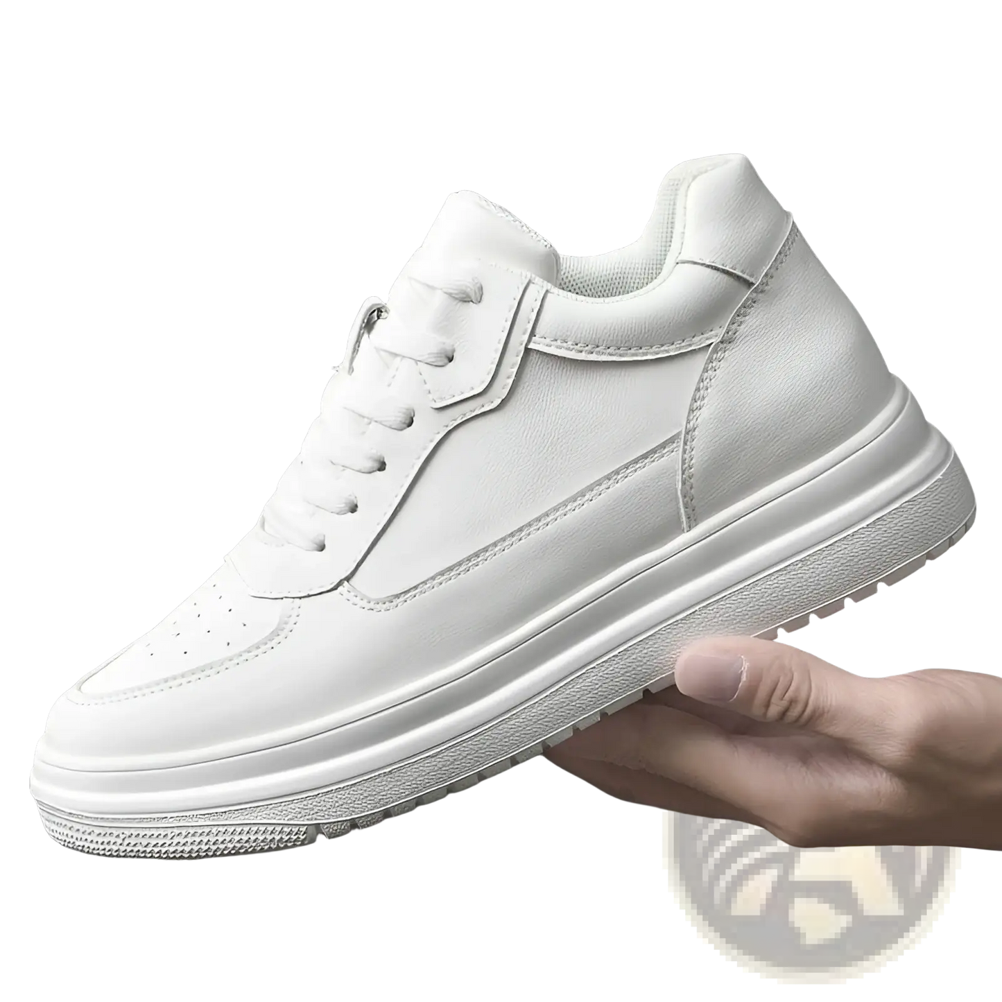 Men Leather Sneakers Platform Running Shoes