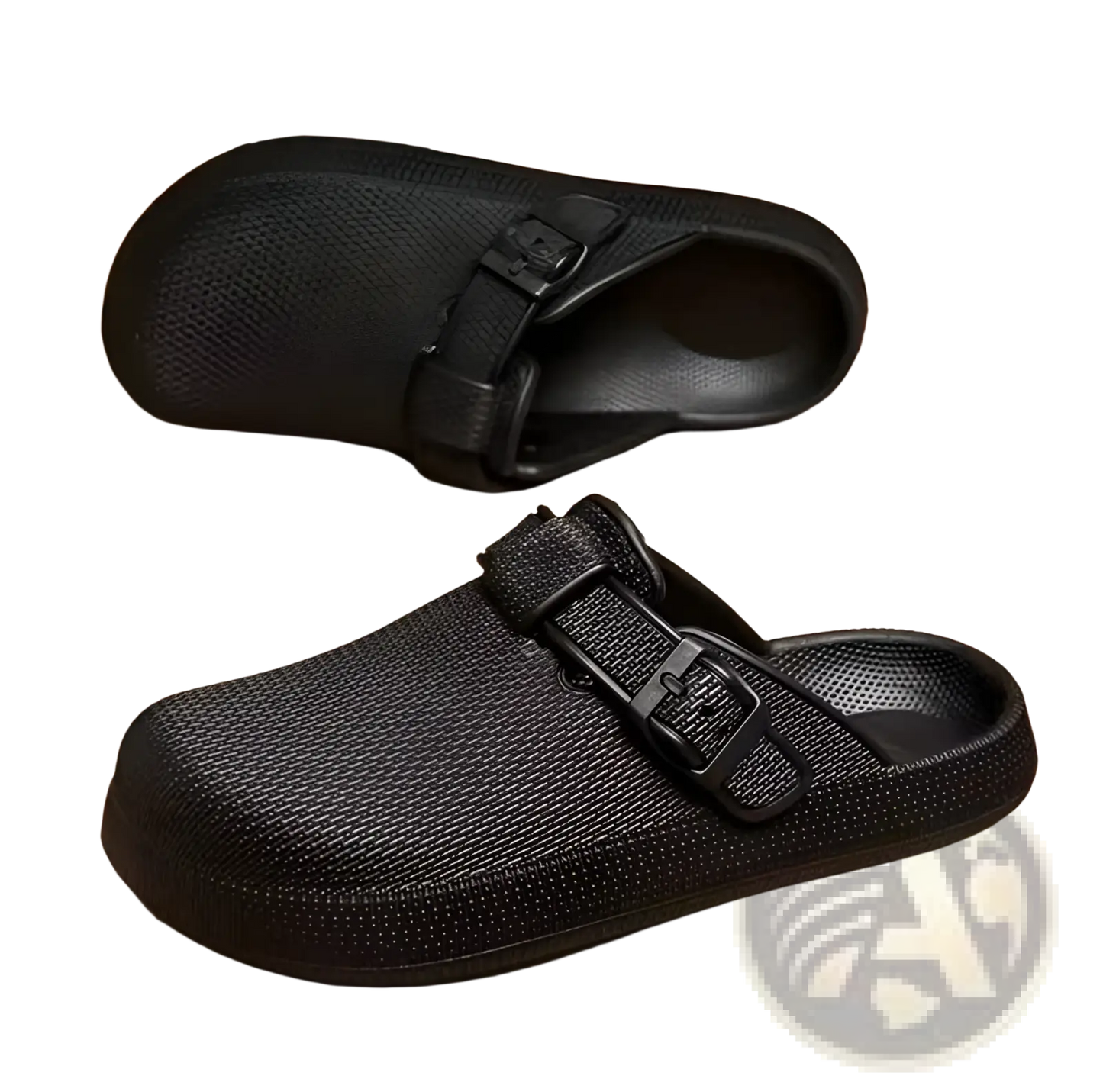 Men Lightweight Mesh Clog Slippers with Adjustable Straps