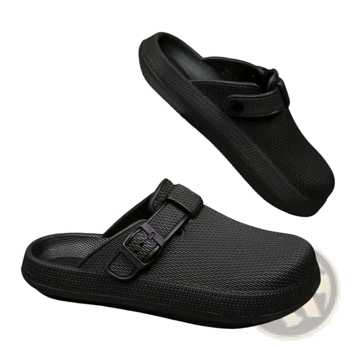 Men Lightweight Mesh Clog Slippers with Adjustable Straps