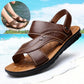 Men's Adjustable Genuine Leather Summer Beach Sandals