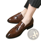 Men Tassel Loafers Classic Leather Dress Shoes