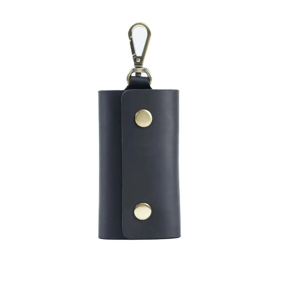 Men's Minimalist Leather Wallet and Key Organizer Case