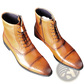 Men Winter Boots Leather Brogue Plush Warm Shoes