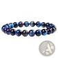 Men's 8mm Natural Tiger Eye and Gemstone Bead Bracelets